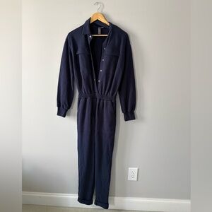 Sweaty Betty Navy Blue Nestle Up Boilersuit Jumpsuit